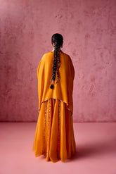 KESAR KAFTAN MOTI LINE SHARARA